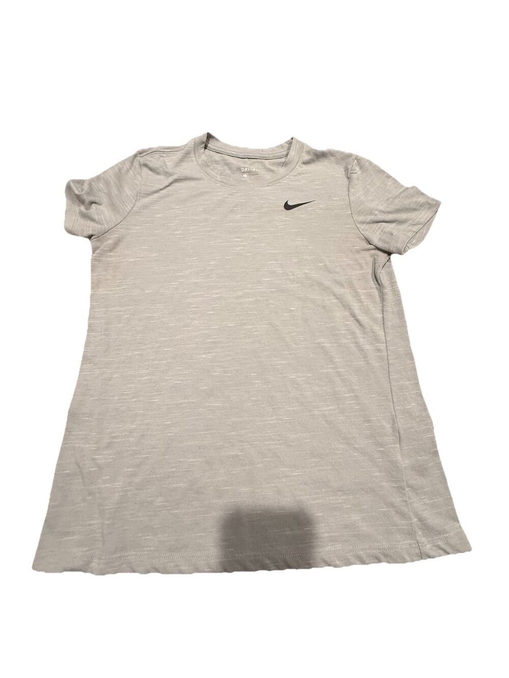 Nike Dri-FIT Athletic T Shirt Women’s Small Gray Short Sleeve Training Top